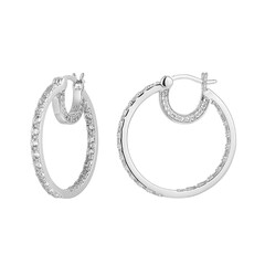 Boucles d'oreilles en argent et Topaze blanche(Adela Silber)