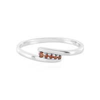 Bague en argent et Diamant rouge I3