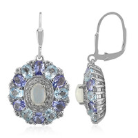 Boucles d'oreilles en argent et Opale Welo