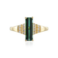 Bague en argent et Tourmaline verte de Benedito