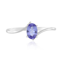 Bague en platine et Tanzanite