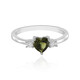 Bague en argent et Moldavite