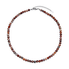 Collier en argent et Agate rouge Gu Jiao