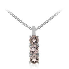 Collier en argent et Morganite