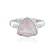 Bague en argent et Quartz rose (MONOSONO COLLECTION)