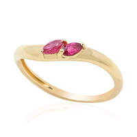 Bague en or et Spinelle rouge de Birmanie (de Melo)