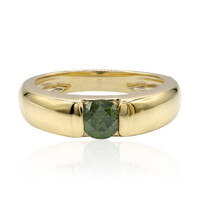 Bague en or et Diamant VS1 vert