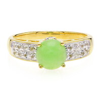 Bague en argent et Chrysoprase impériale