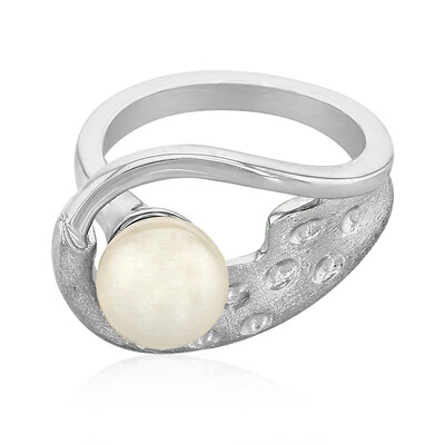 Bague en argent et Perle d'Akoya (MONOSONO COLLECTION)