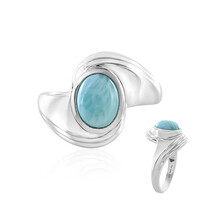 Bague en argent et Larimar