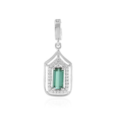 Pendentif en argent et Tourmaline verte de Benedito