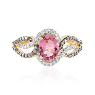 Bague en or et Tourmaline rose du Brésil AAA (SUHANA)