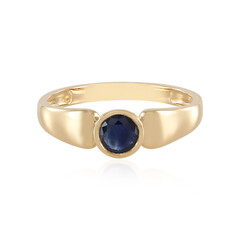 Bague en or et Saphir bleu