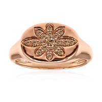 Bague en or et Diamant rose de France SI1 d'Argyle 