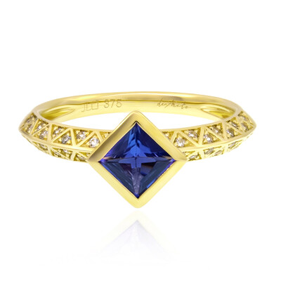 Bague en or et Tanzanite AAA (de Melo)