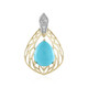 Pendentif en or et Turquoise Sleeping Beauty (Ornaments by de Melo)