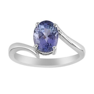 Bague en argent et Tanzanite non chauffée