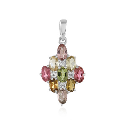 Pendentif en argent et Tourmaline