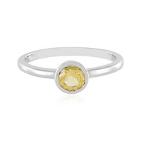 Bague en argent et Béryl jaune