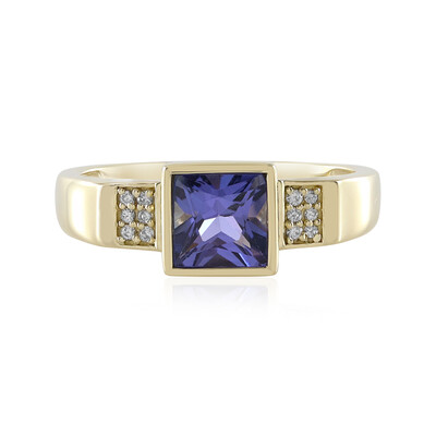 Bague en or et Tanzanite AAA (de Melo)