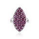 Bague en argent et Grenat Rhodolite