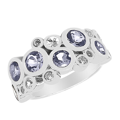 Bague en argent et Tanzanite non chauffée