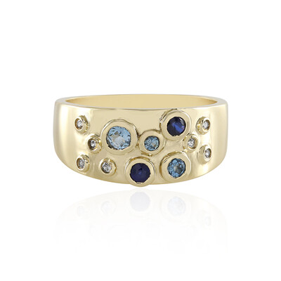 Bague en or et Aigue-Marine Santa Maria (Adela Gold)