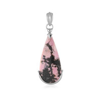 Pendentif en argent et Rhodonite Sulavesi (Bali Barong)