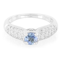 Bague en argent et Tanzanite Fancy