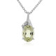 Collier en argent et Kunzite jaune canari