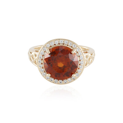 Bague en or et Grenat Hessonite