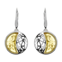 Boucles d'oreilles en argent et Ambre baltique