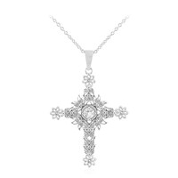 Collier en argent et Topaze blanche