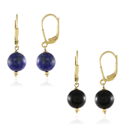 Boucles d'oreilles en argent et Lapis-Lazuli