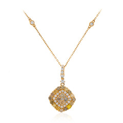 Collier en or et Diamant fancy SI2 (CIRARI)