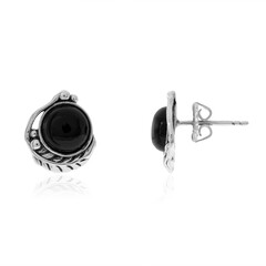 Boucles d'oreilles en argent et Onyx noir (Desert Chic)