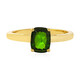 Bague en argent et Diopside de Russie