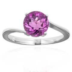 Bague en argent et Fluorite rose