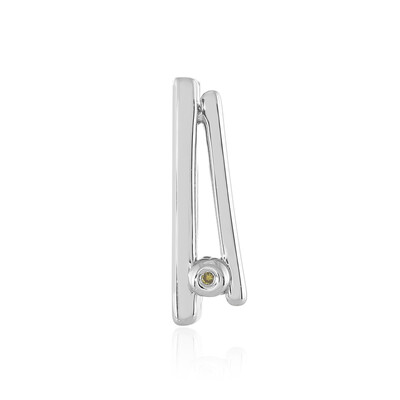 Pendentif en argent et Diamant jaune I3 (MONOSONO COLLECTION)