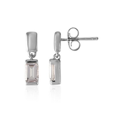 Boucles d'oreilles en argent et Topaze rose d'Ouro Preto