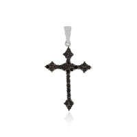 Pendentif en argent et Spinelle noir