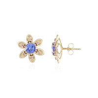 Boucles d'oreilles en or et Tanzanite