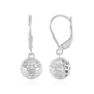 Boucles d'oreilles en argent et Zircon (SAELOCANA)