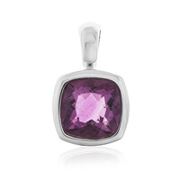 Pendentif en argent et Fluorite rose (CUSTODANA)