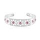 Bracelet en argent et Saphir rose de Madagascar