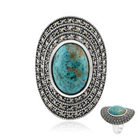 Bague en argent et Chrysocolle (Annette classic)