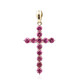 Pendentif en or et Rubellite