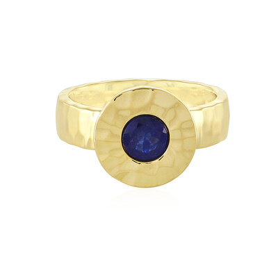 Bague en argent et Saphir bleu de Madagascar (MONOSONO COLLECTION)