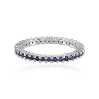 Bague en argent et Saphir bleu