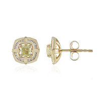 Boucles d'oreilles en or et Diamant jaune SI1 (de Melo)